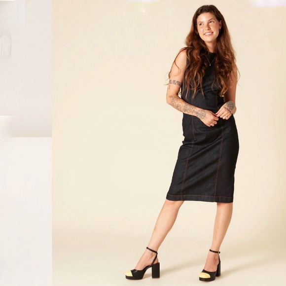 NWT Charlotte Stone Petra Platform Shoes in Black/ Butter Size 8 - Picture 2 of 16